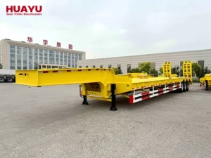 Tri Axles 60Ton Mechanical Transport Low Loader Semi Trailer