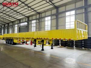 4 Axles 80Ton extendable sidewall semi trailer