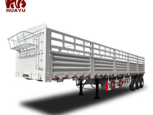3 Axle Carrier Livestock Animal Fence Cargo Semi Trailer